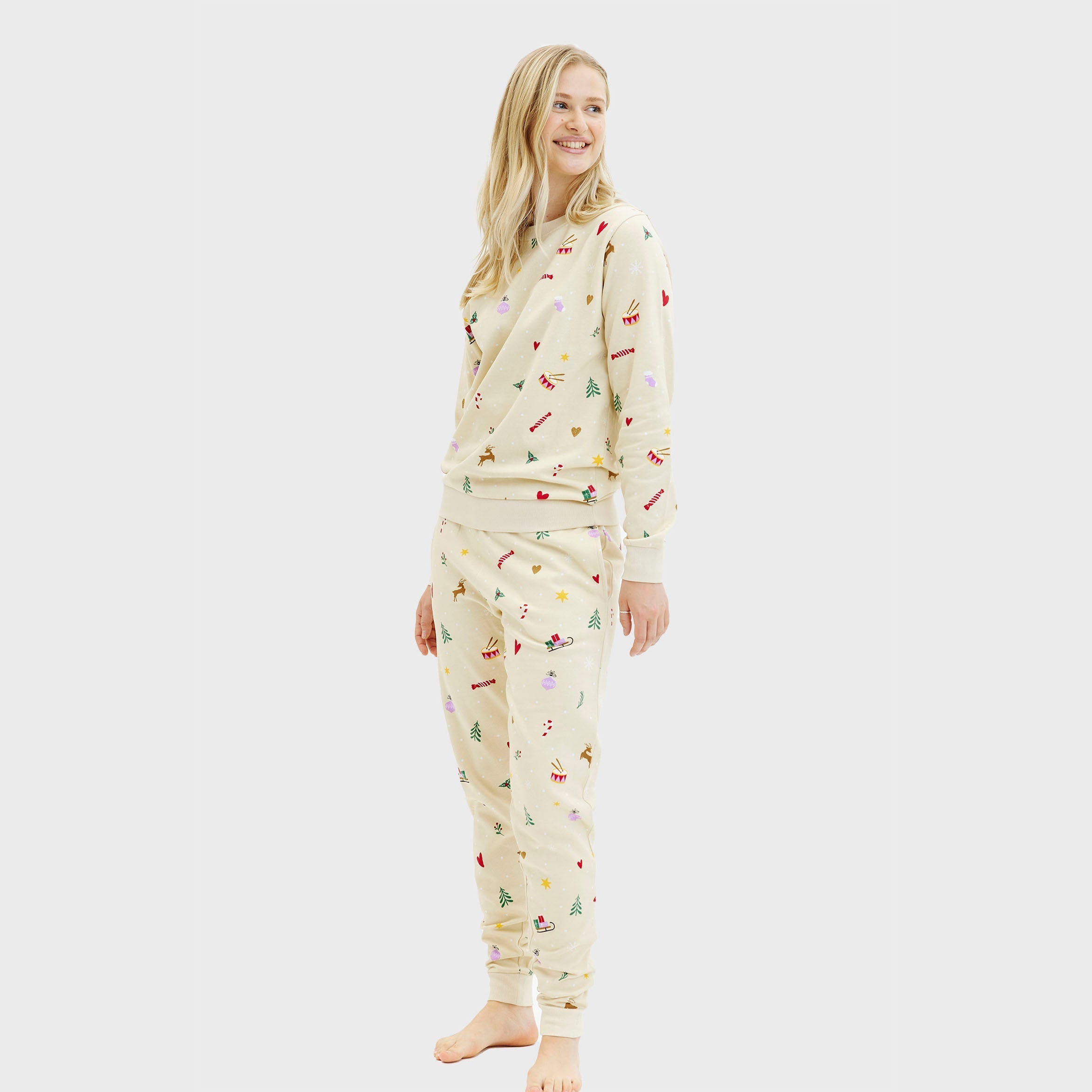 Jule sweatset beige - Dame.